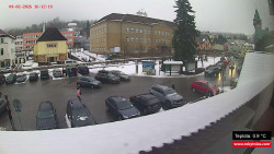 Střed obce Rokytnice nad Jizerou