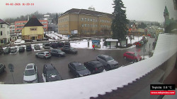 Střed obce Rokytnice nad Jizerou