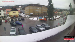 Střed obce Rokytnice nad Jizerou