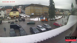 Střed obce Rokytnice nad Jizerou