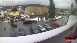 Střed obce Rokytnice nad Jizerou