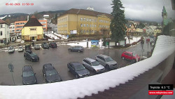 Střed obce Rokytnice nad Jizerou