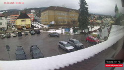 Střed obce Rokytnice nad Jizerou