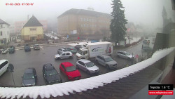 Střed obce Rokytnice nad Jizerou