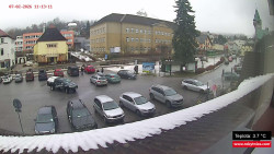 Střed obce Rokytnice nad Jizerou