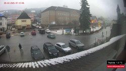 Střed obce Rokytnice nad Jizerou