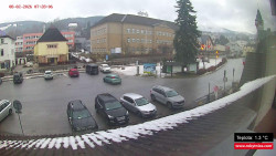 Střed obce Rokytnice nad Jizerou