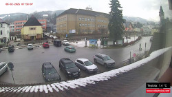 Střed obce Rokytnice nad Jizerou