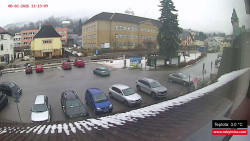 Střed obce Rokytnice nad Jizerou