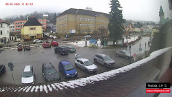 Střed obce Rokytnice nad Jizerou