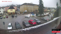 Střed obce Rokytnice nad Jizerou