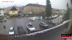 Střed obce Rokytnice nad Jizerou