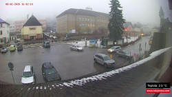 Střed obce Rokytnice nad Jizerou