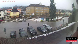 Střed obce Rokytnice nad Jizerou