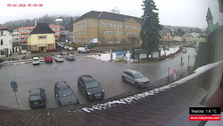 Střed obce Rokytnice nad Jizerou