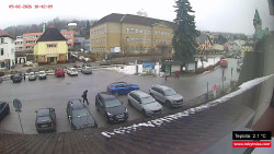 Střed obce Rokytnice nad Jizerou