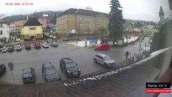 Střed obce Rokytnice nad Jizerou