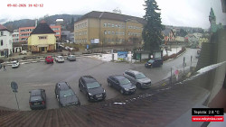 Střed obce Rokytnice nad Jizerou