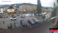 Střed obce Rokytnice nad Jizerou