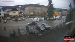 Střed obce Rokytnice nad Jizerou