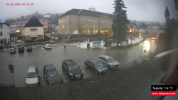 Střed obce Rokytnice nad Jizerou