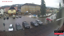 Střed obce Rokytnice nad Jizerou