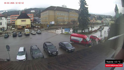 Střed obce Rokytnice nad Jizerou