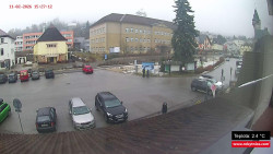 Střed obce Rokytnice nad Jizerou