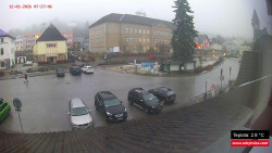 Střed obce Rokytnice nad Jizerou