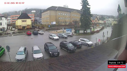 Střed obce Rokytnice nad Jizerou