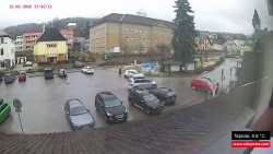 Střed obce Rokytnice nad Jizerou