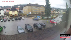 Střed obce Rokytnice nad Jizerou