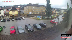 Střed obce Rokytnice nad Jizerou