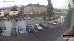 Střed obce Rokytnice nad Jizerou