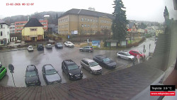 Střed obce Rokytnice nad Jizerou