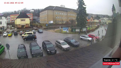 Střed obce Rokytnice nad Jizerou