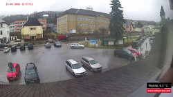 Střed obce Rokytnice nad Jizerou