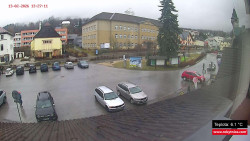 Střed obce Rokytnice nad Jizerou