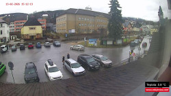 Střed obce Rokytnice nad Jizerou