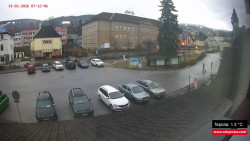 Střed obce Rokytnice nad Jizerou