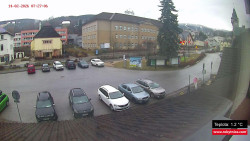 Střed obce Rokytnice nad Jizerou