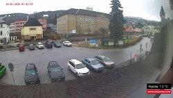 Střed obce Rokytnice nad Jizerou