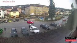 Střed obce Rokytnice nad Jizerou