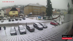 Střed obce Rokytnice nad Jizerou