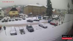 Střed obce Rokytnice nad Jizerou