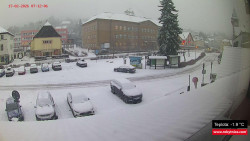 Střed obce Rokytnice nad Jizerou