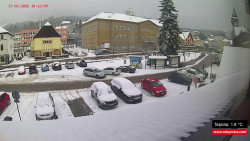 Střed obce Rokytnice nad Jizerou