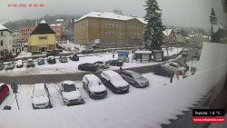 Střed obce Rokytnice nad Jizerou