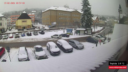 Střed obce Rokytnice nad Jizerou