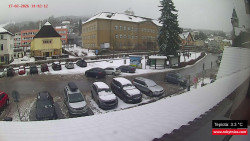 Střed obce Rokytnice nad Jizerou